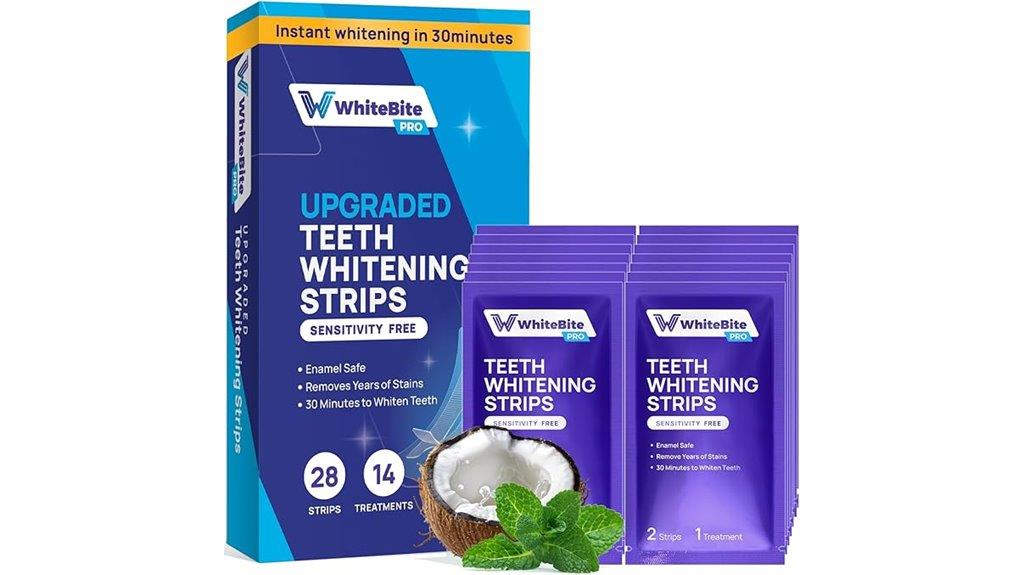 white teeth whitening strips