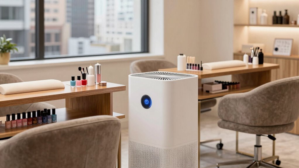 air purifiers improve salon air quality