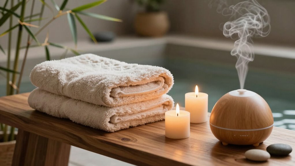 aromas and lighting enhance relaxation