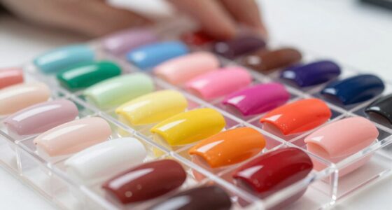 color coded gel organization