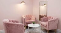 compact salon waiting furniture
