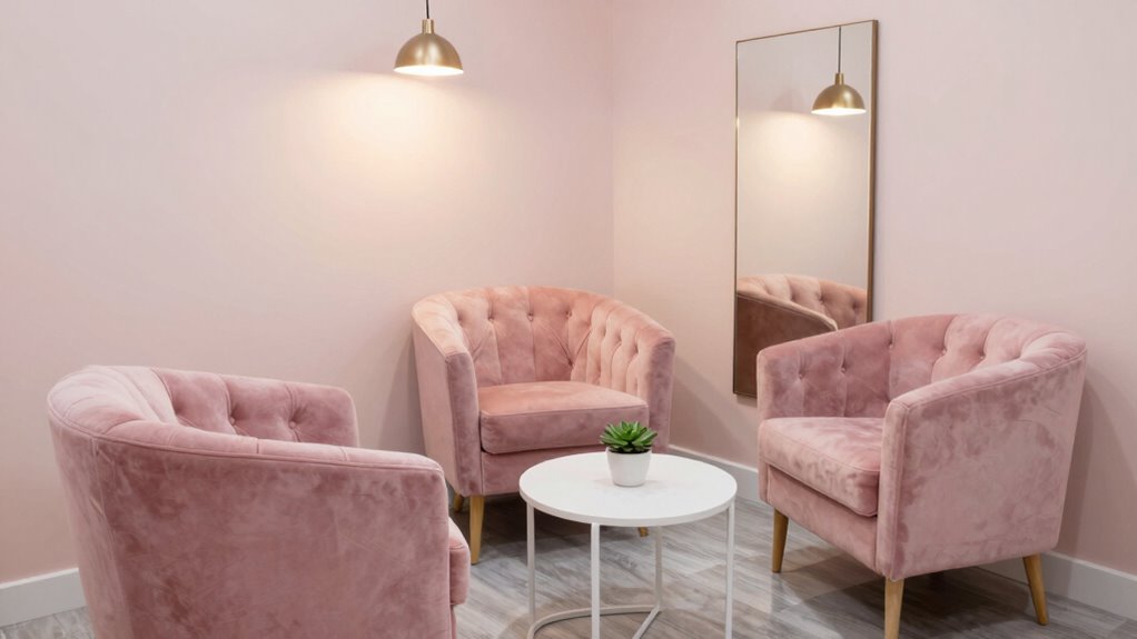 compact salon waiting furniture