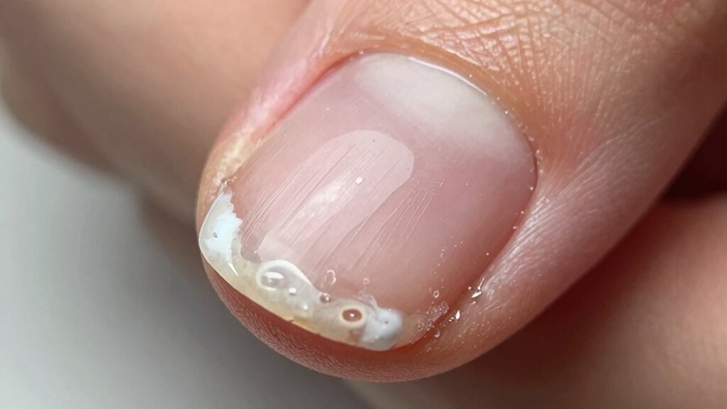 controlled neat nail polish application