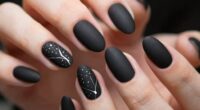 creative monochrome nail designs