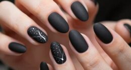 creative monochrome nail designs