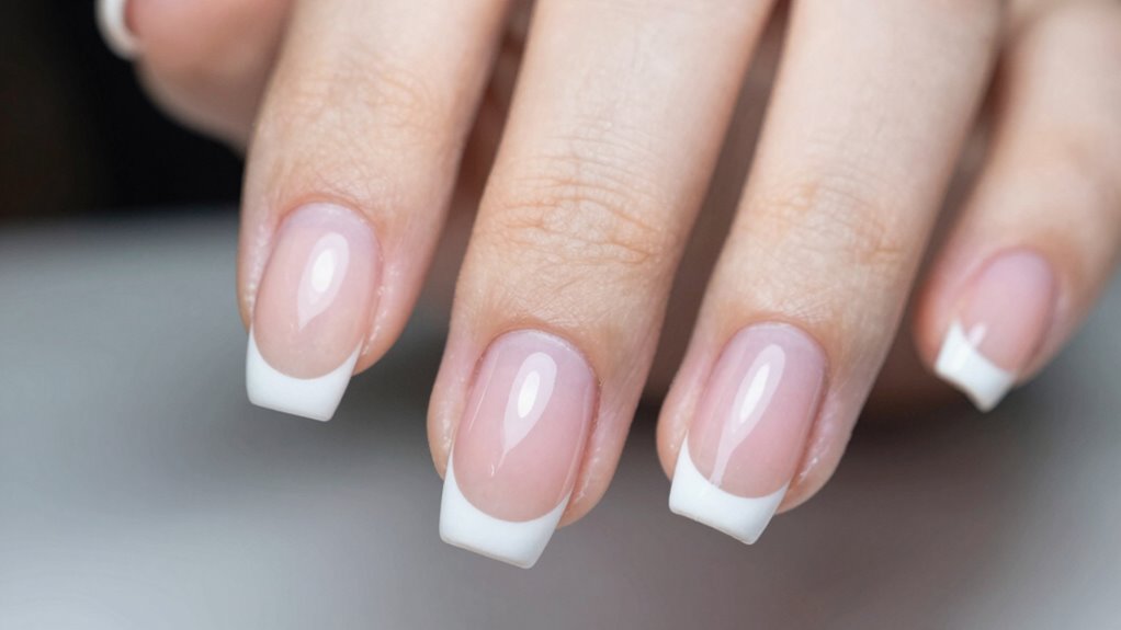 delicate minimalist nail art