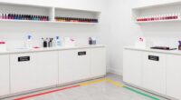 designated nail product areas