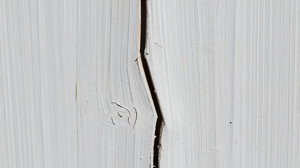 downward cracks indicate damage