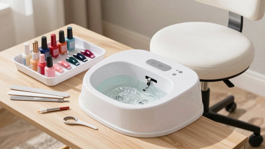 efficient hygienic pedicure setup