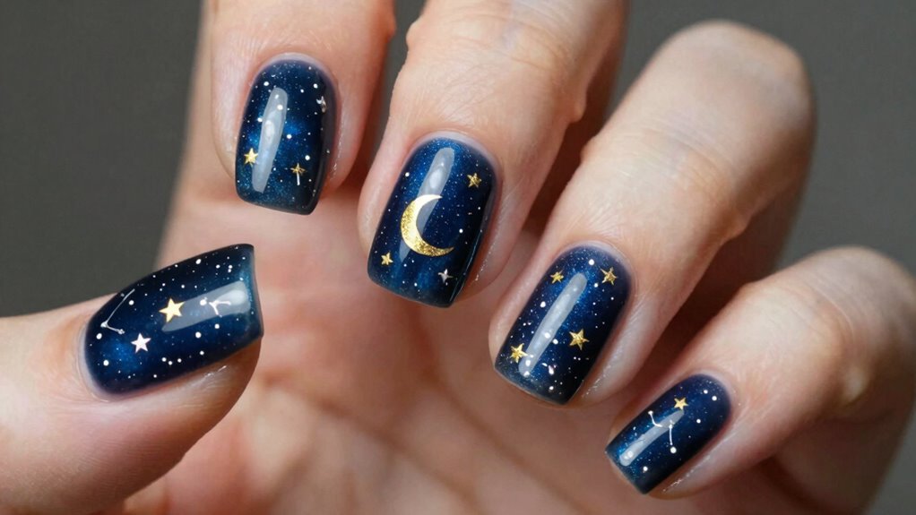 elegant minimalist celestial motifs