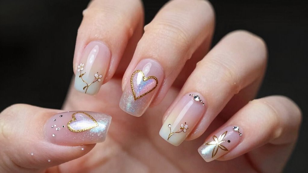 elegant romantic nail designs