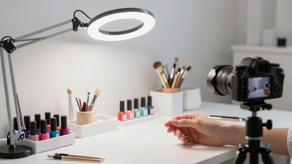 enhanced nail photography setup