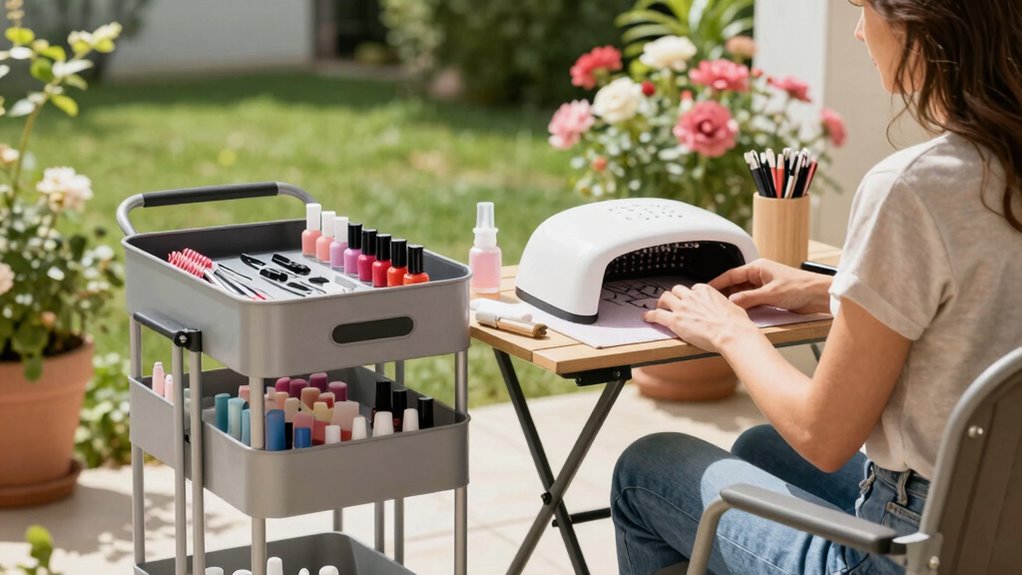 flexible mobile nail stations