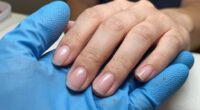 glove wearing nail maintenance