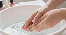 hand hygiene during manicure