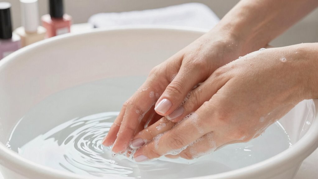 hand hygiene during manicure