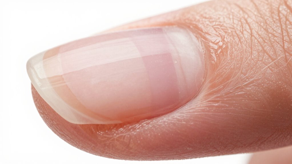layered keratin nail structure