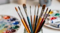 maintain acrylic brush quality
