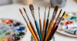 maintain acrylic brush quality