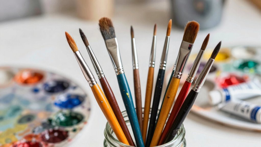 maintain acrylic brush quality