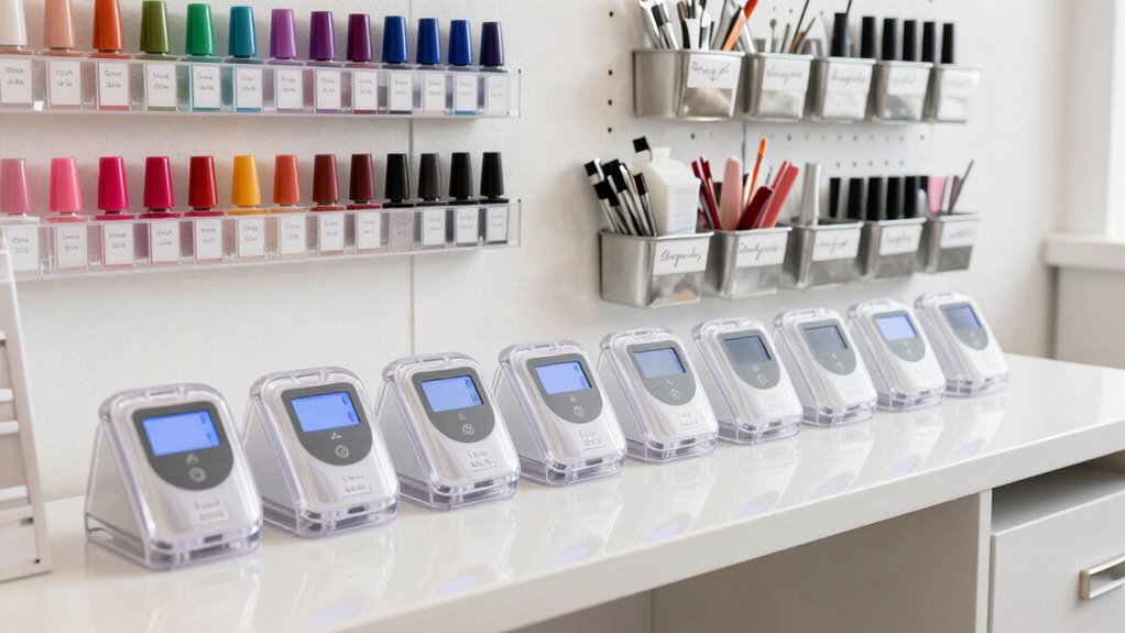 nail room labeling systems