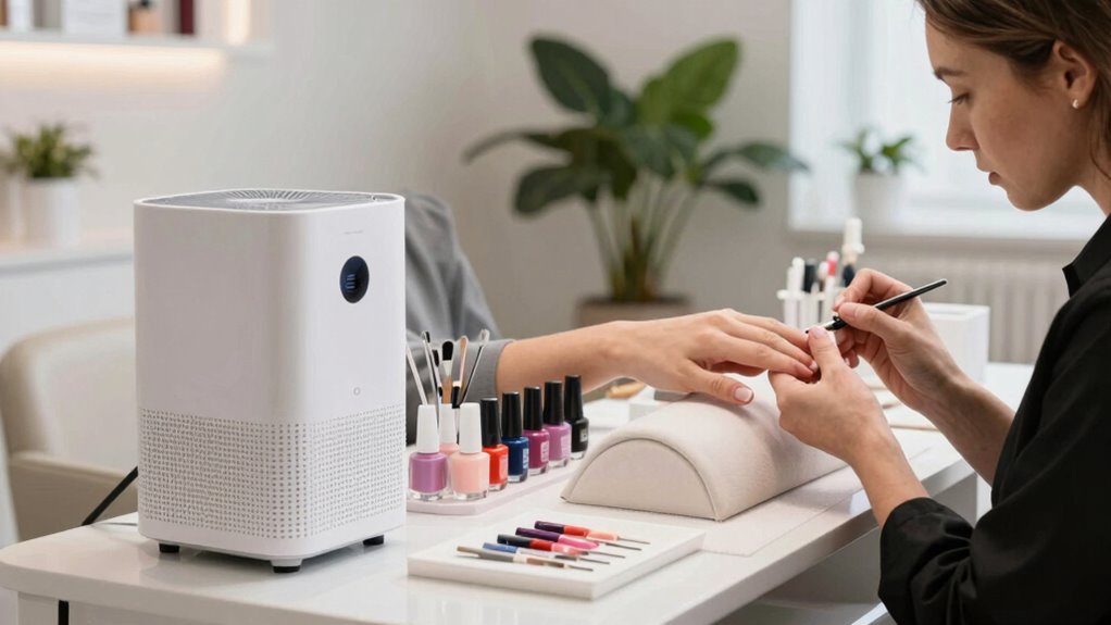 nail salon air purification