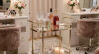 nail salon beverage service