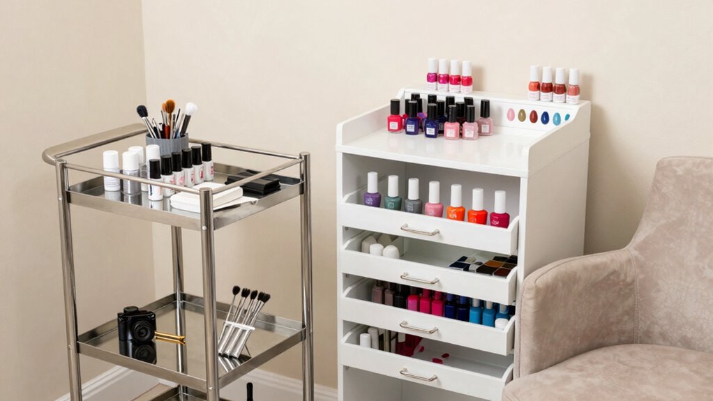 nail salon storage solutions