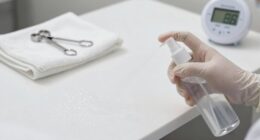 nail salon surface disinfection