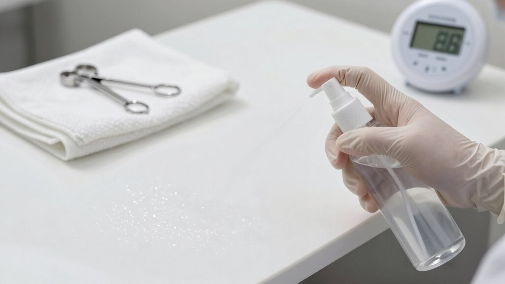 nail salon surface disinfection