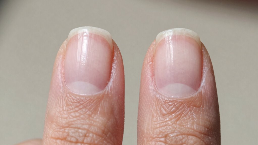 nail strength versus hardness