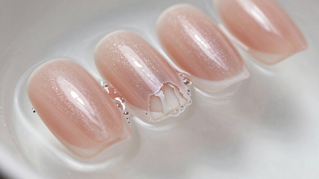 nail texture after acetone