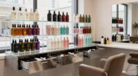 optimizing salon storage space