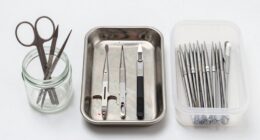 organize and disinfect nail tools