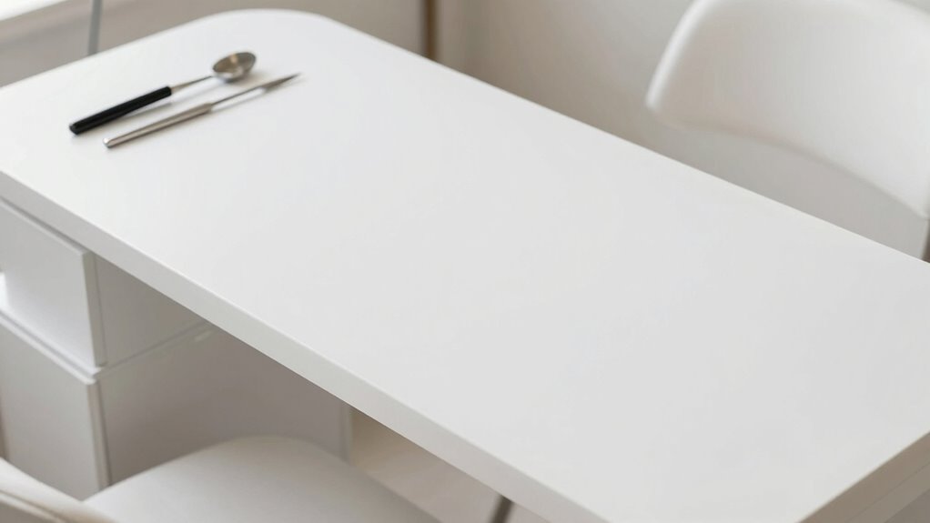 organized hygienic ergonomic workspace