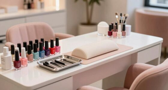 organized nail station workflow