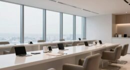 organized spacious upscale environment