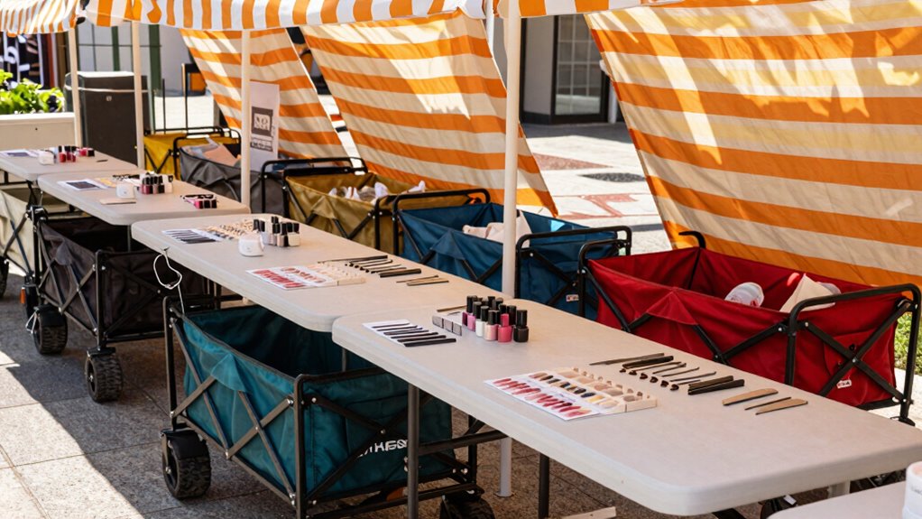 portable salon equipment storage