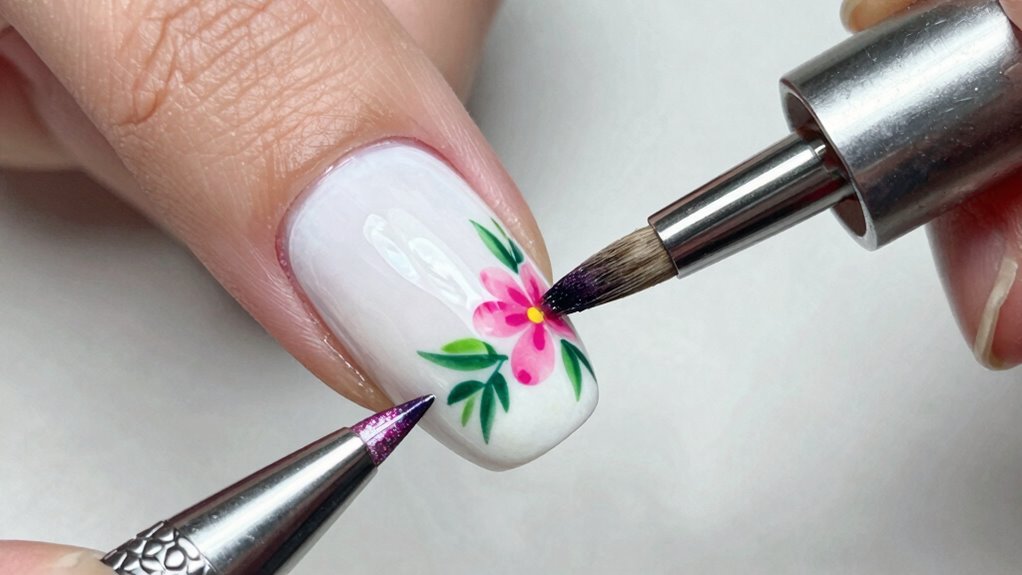 precise nail art cleaning