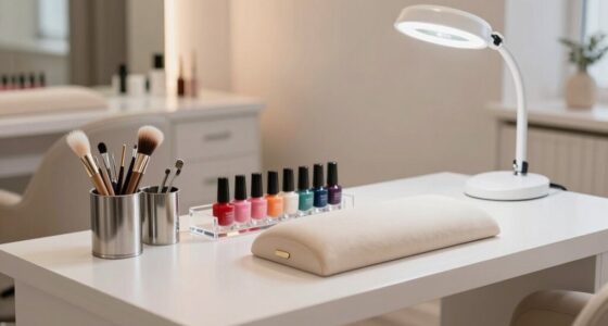 professional nail table setup