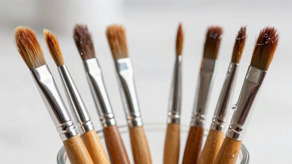 proper acrylic brush care