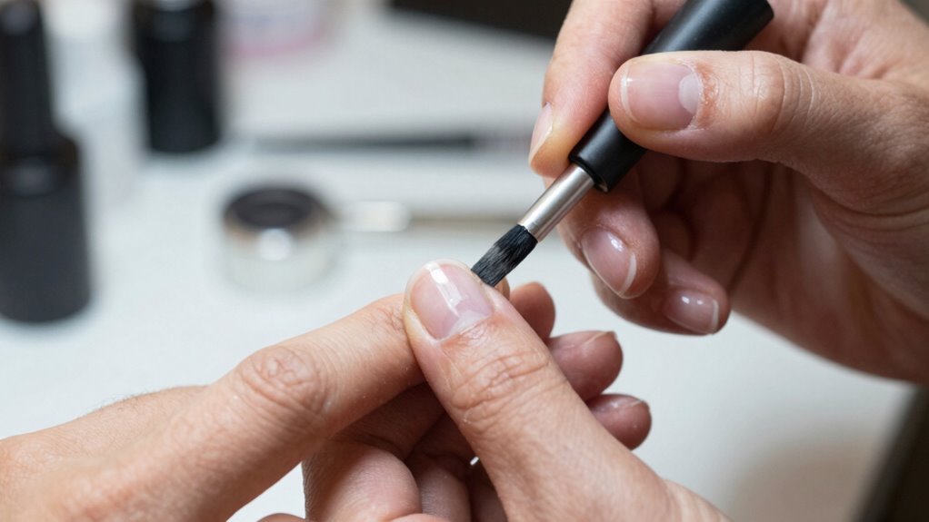 proper oily nail preparation