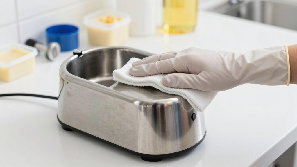 proper wax equipment cleaning