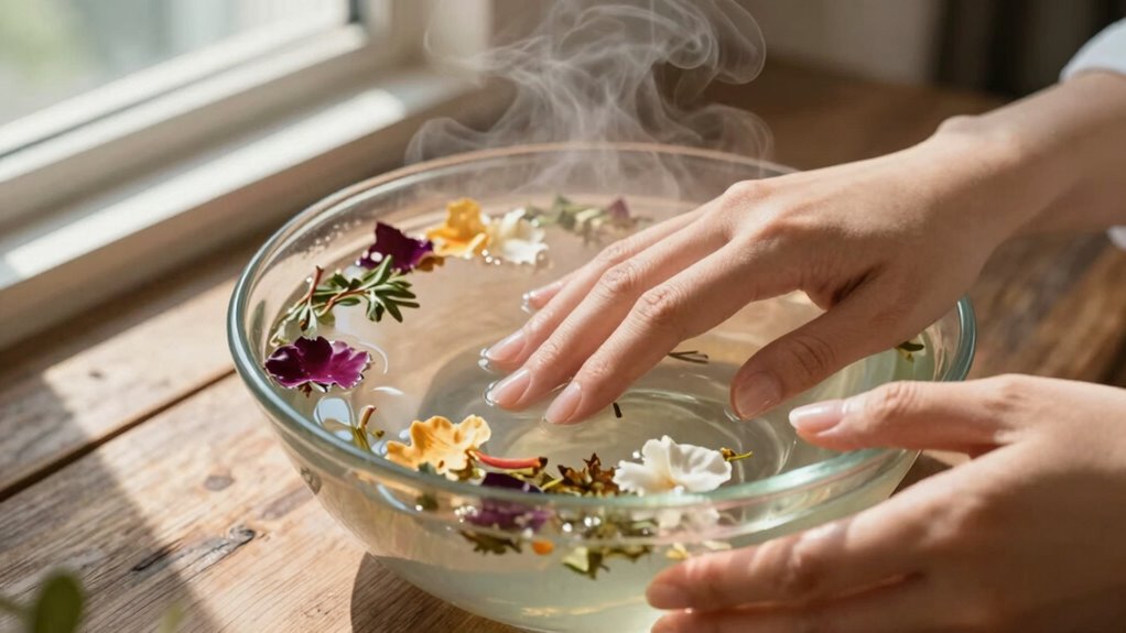 relaxing herbal hand soak