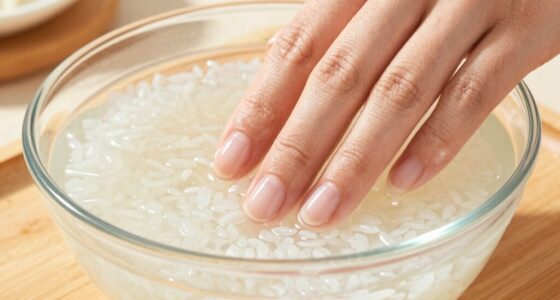 rice water benefits nails
