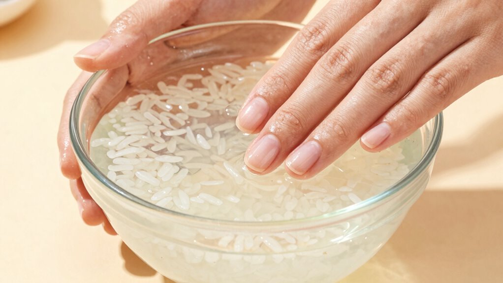 rice water enhances nail health