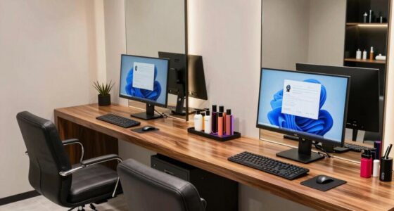 salon front desk setups