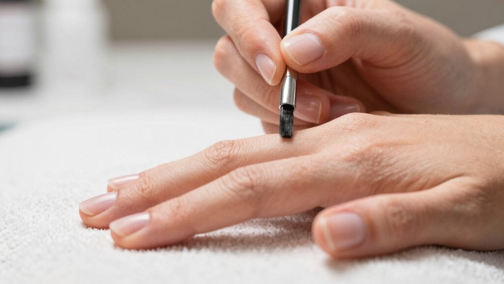steady hands ensure flawless nails