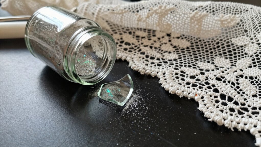 unexpected nail dust accumulation