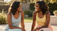 Sasha and Malia Obama Prove the Tank Top and Babydoll Blouse Are Summer Staples